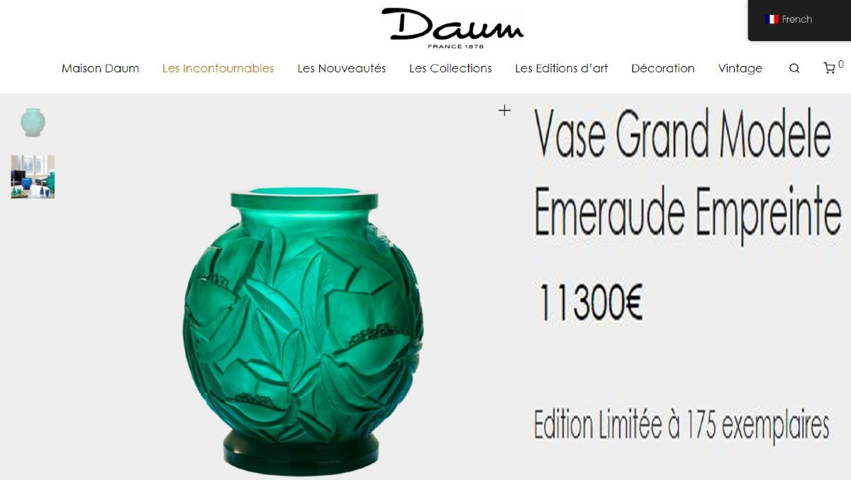 Daum Nancy Large Art Deco Vase 1930-photo-4