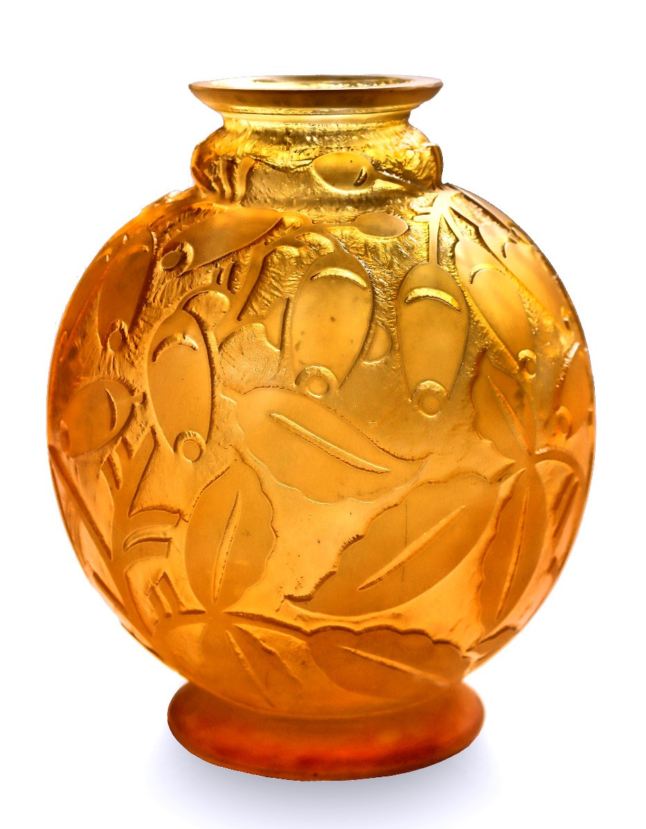 Daum Nancy Large Art Deco Vase 1930