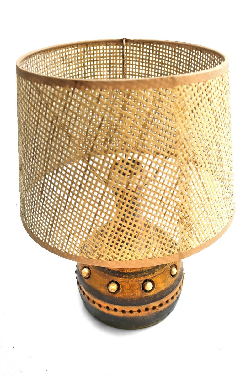 Georges Pelletier Ceramic Lamp The Wheel Vallauris-photo-3