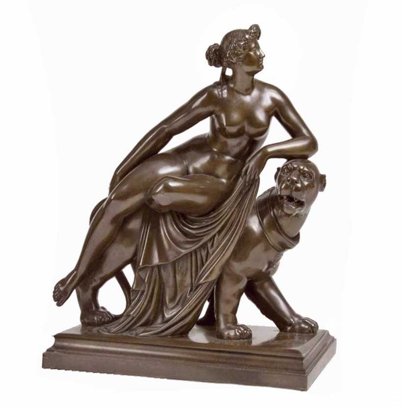 Louis KLEY ( 1833 - 1911) Bronze "Ariane sur la Panthère"-photo-8