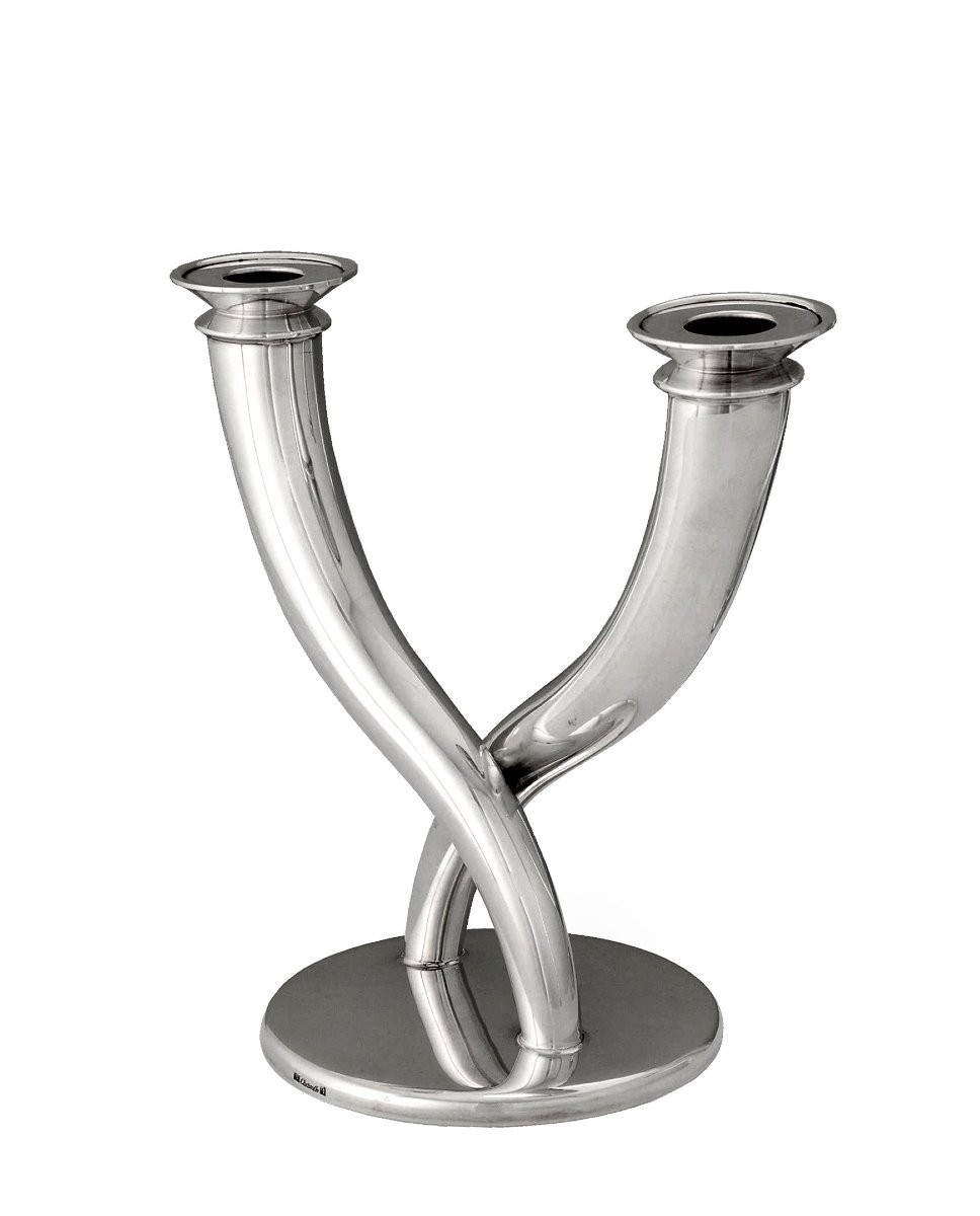 Gio Ponti pour Christofle Flambeau Art Déco-photo-2