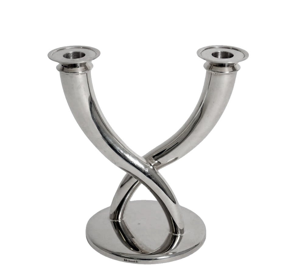 Gio Ponti pour Christofle Flambeau Art Déco-photo-4
