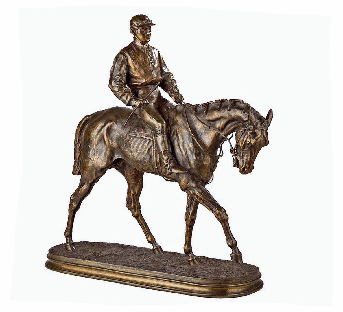 Pierre-Jules MÊNE (1810-1879) Bronze Vainqueur du Derby-photo-2