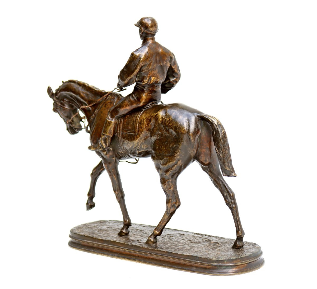 Pierre-Jules MÊNE (1810-1879) Bronze Vainqueur du Derby-photo-1