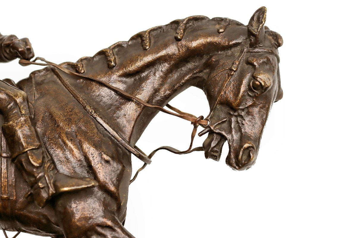 Pierre-Jules MÊNE (1810-1879) Bronze Vainqueur du Derby-photo-4