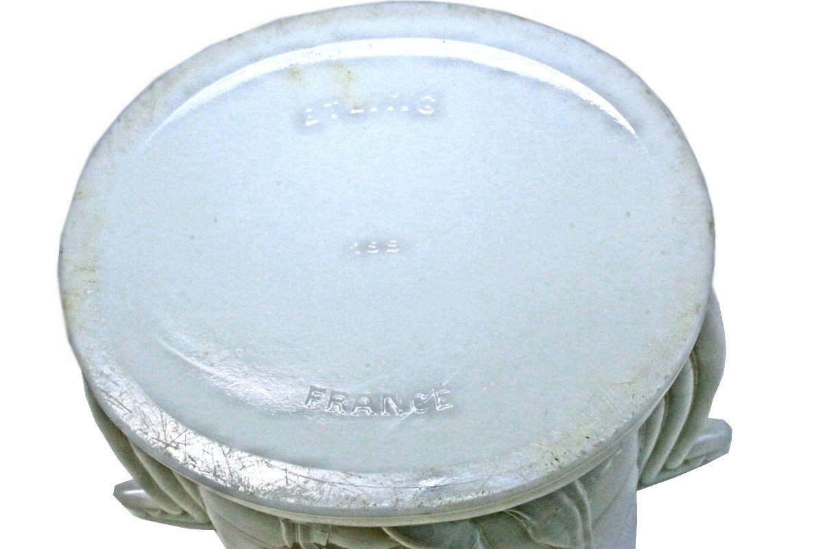 Etling Large White Art Deco Vase 1930-photo-7