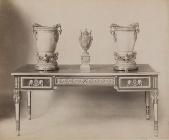 Pair Of Large Marble And Gilt Bronze Vases, Napoleon III -photo-7