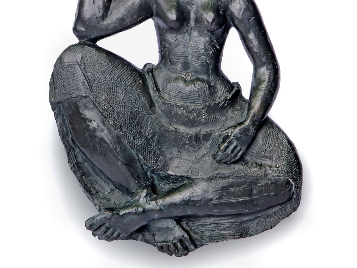 Antoniucci Volti (1915-1989) Bronze "marion" 4/8"-photo-3
