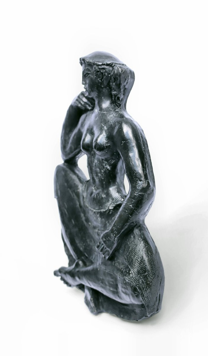 Antoniucci Volti (1915-1989) Bronze "marion" 4/8"-photo-1
