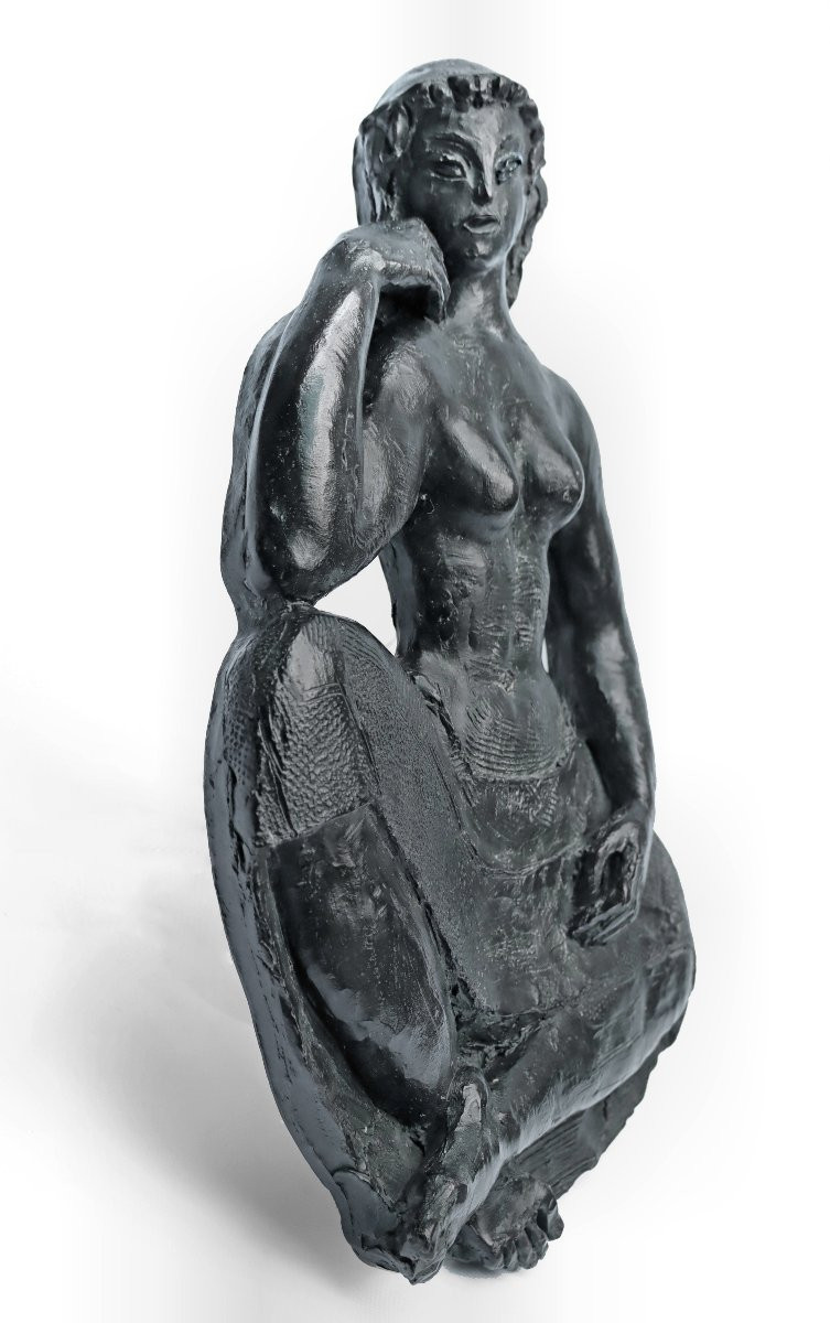 Antoniucci Volti (1915-1989) Bronze "marion" 4/8"-photo-2