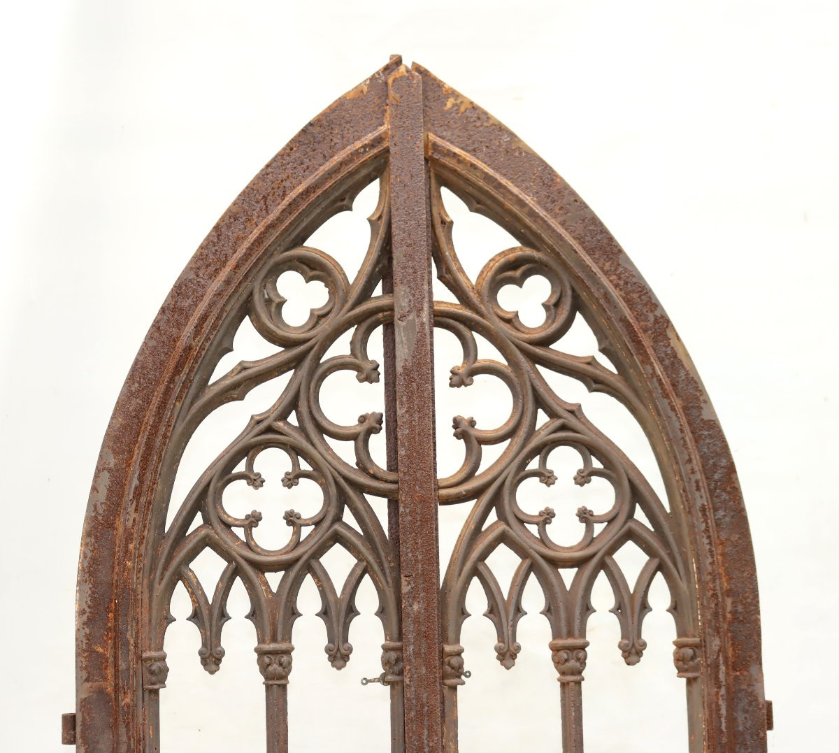 Porte Néo-Gothique époque Viollet le Duc XIXe-photo-2