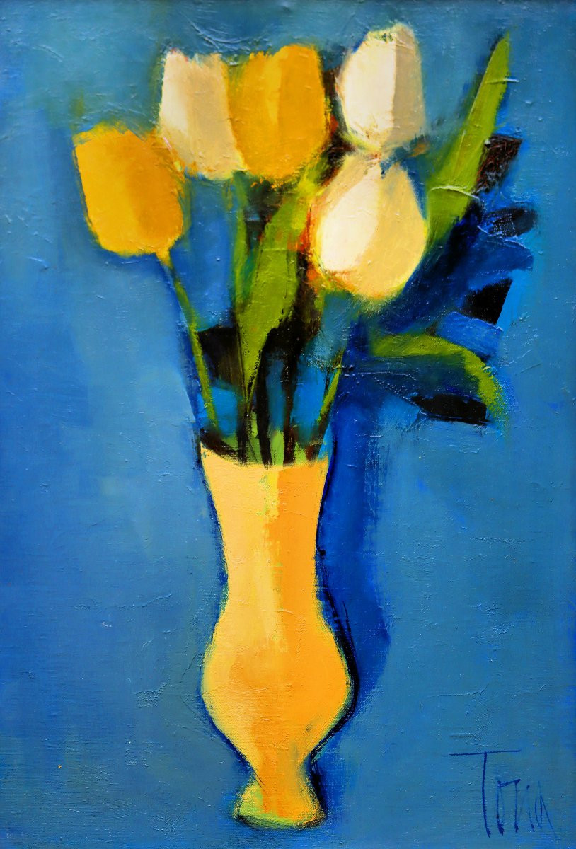Bouquet Post-Cubiste par Rafel TONA (1903-1987)-photo-4