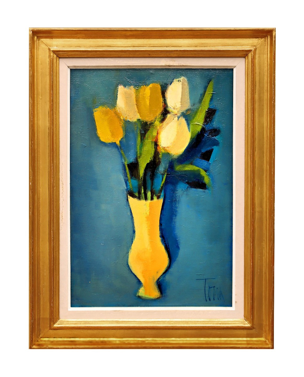 Bouquet Post-Cubiste par Rafel TONA (1903-1987)