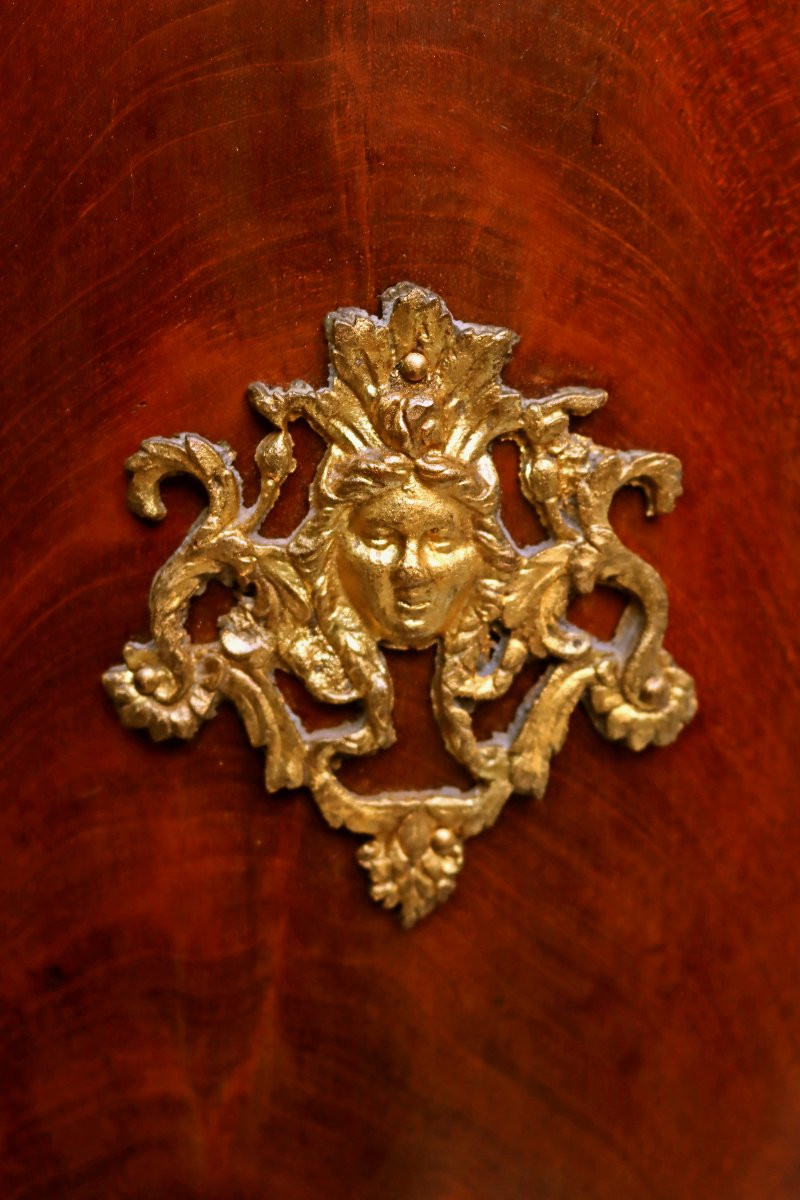 Table Somno Empire XIXe Acajou et Bronze-photo-8