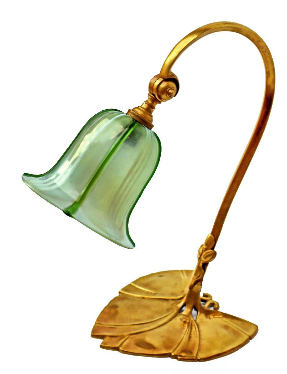 Art Nouveau Water Lily Lamp 1900 -photo-2