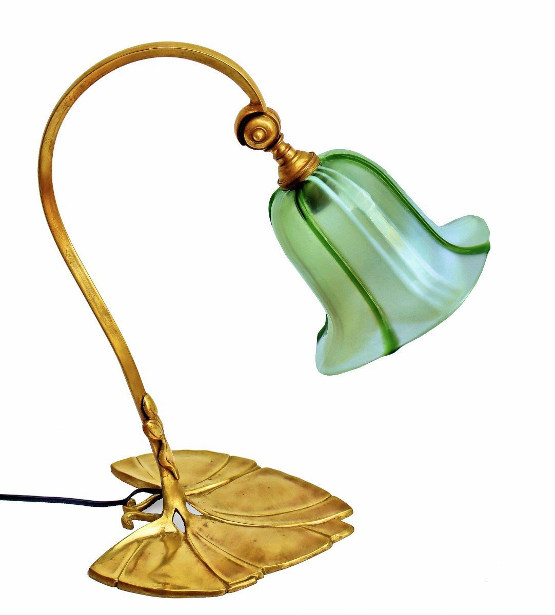 Art Nouveau Water Lily Lamp 1900 -photo-3