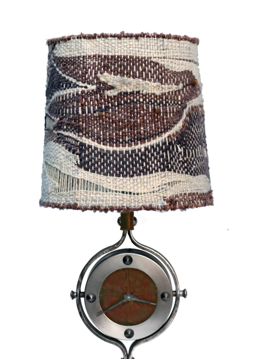 Ryckaert (XXe) Lampe Horloge circa 1960-70-photo-2