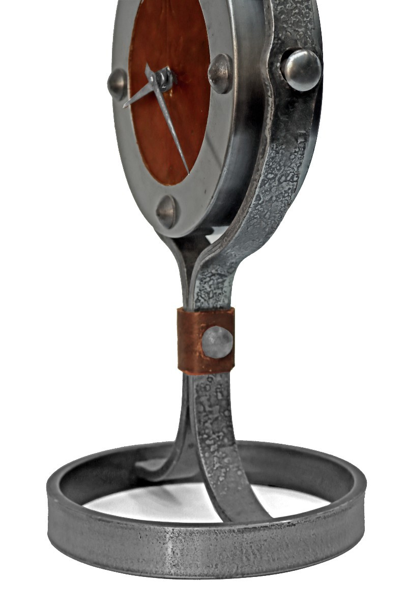 Ryckaert (XXe) Lampe Horloge circa 1960-70-photo-4