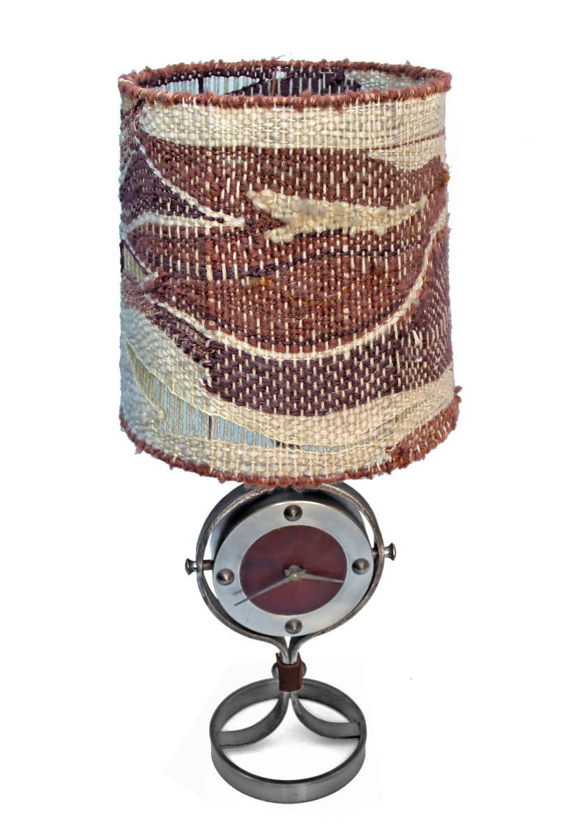 Ryckaert (XXe) Lampe Horloge circa 1960-70-photo-5