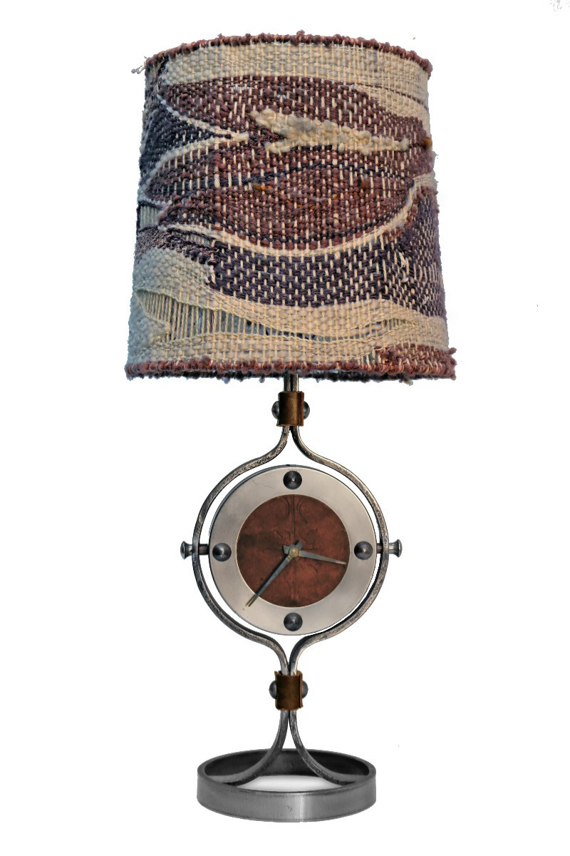Ryckaert (XXe) Lampe Horloge circa 1960-70