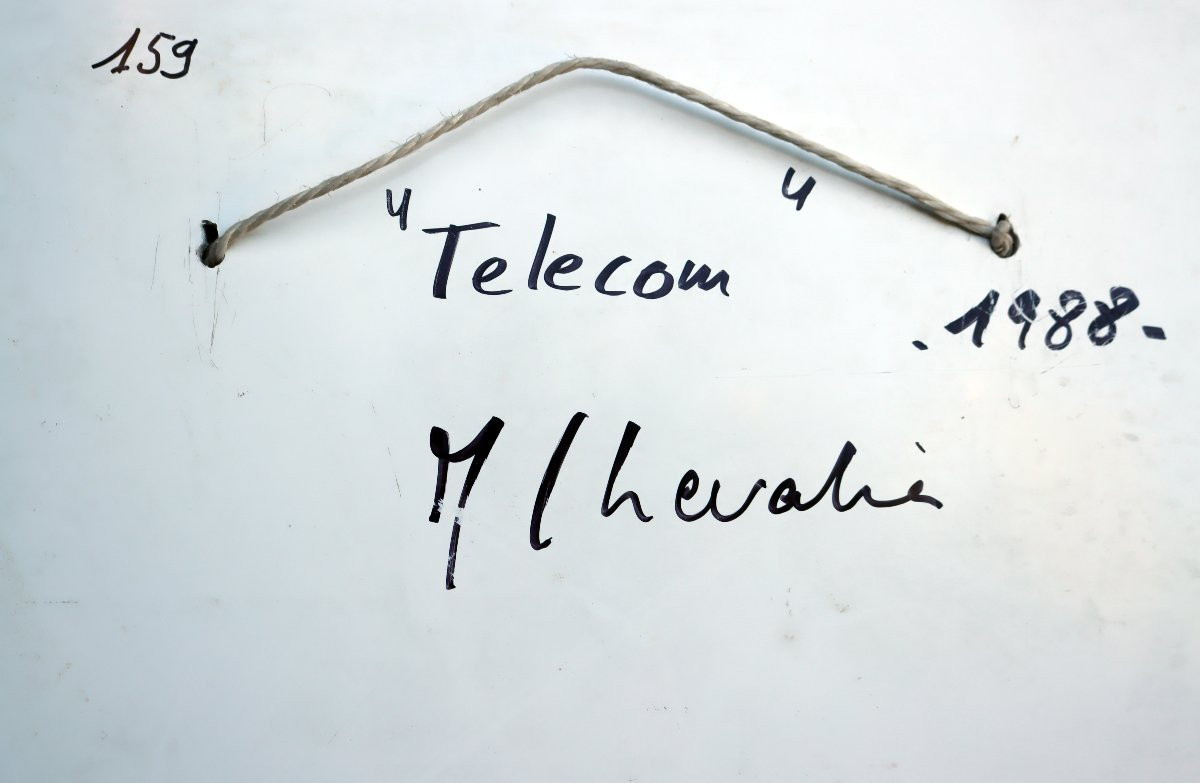Miguel CHEVALIER (né en 1959) Sculpture Cinétique " Telecom - 1988"-photo-6