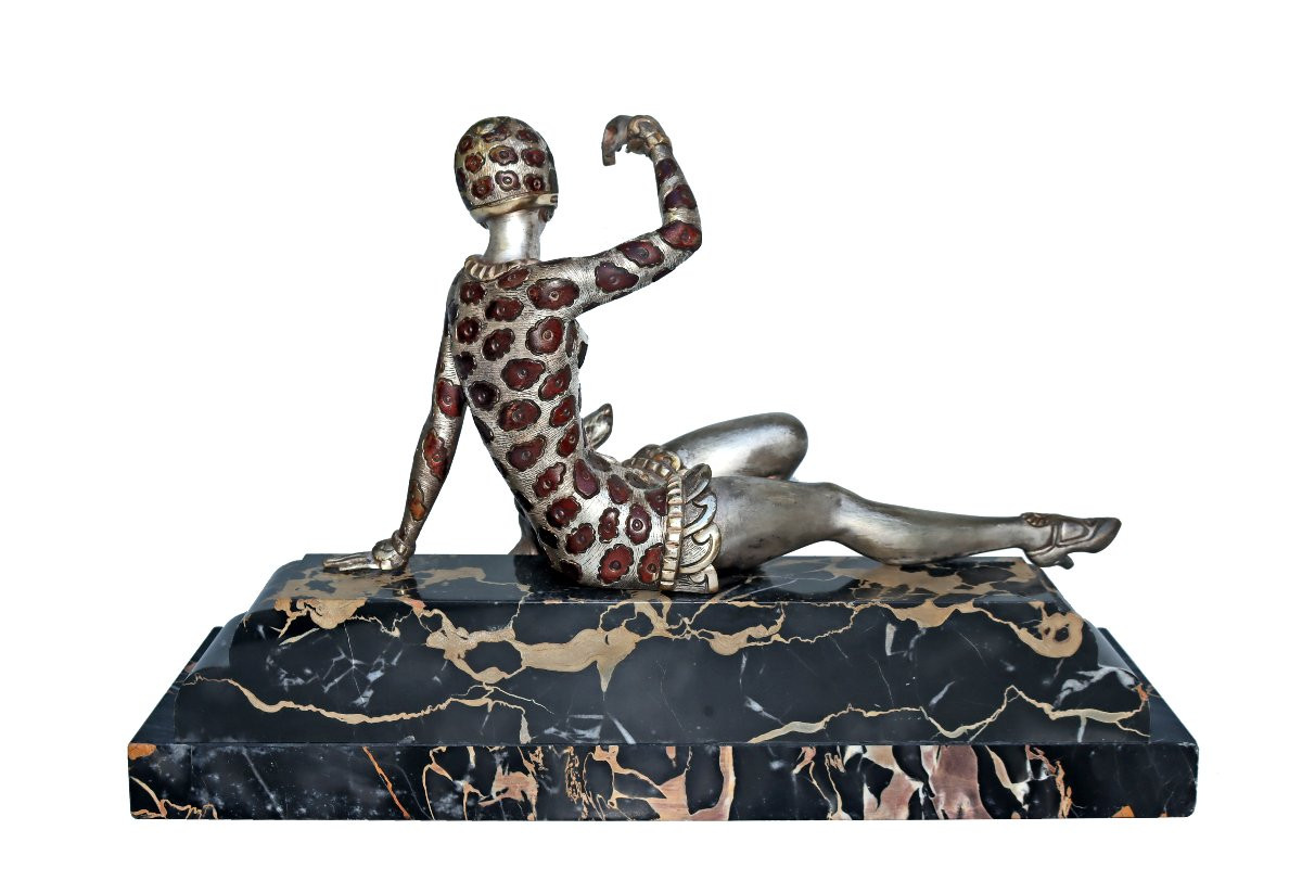 Henri Molins (1893-1958) Art Deco Bronze-photo-4