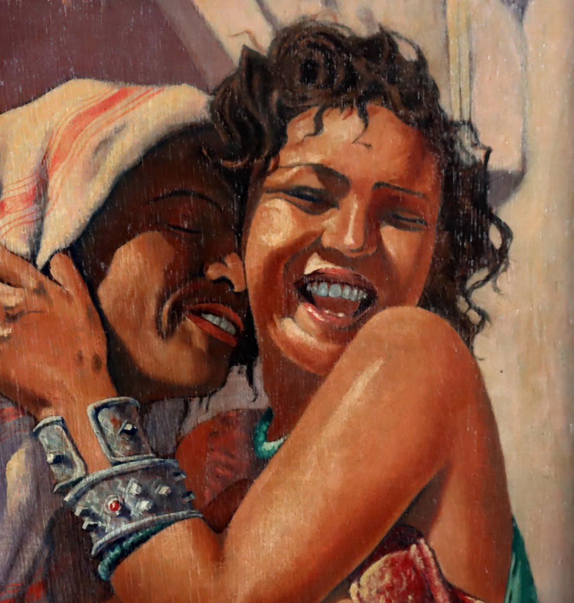 Tableau Orientaliste Miloud Boukerche (1918-1979)-photo-3