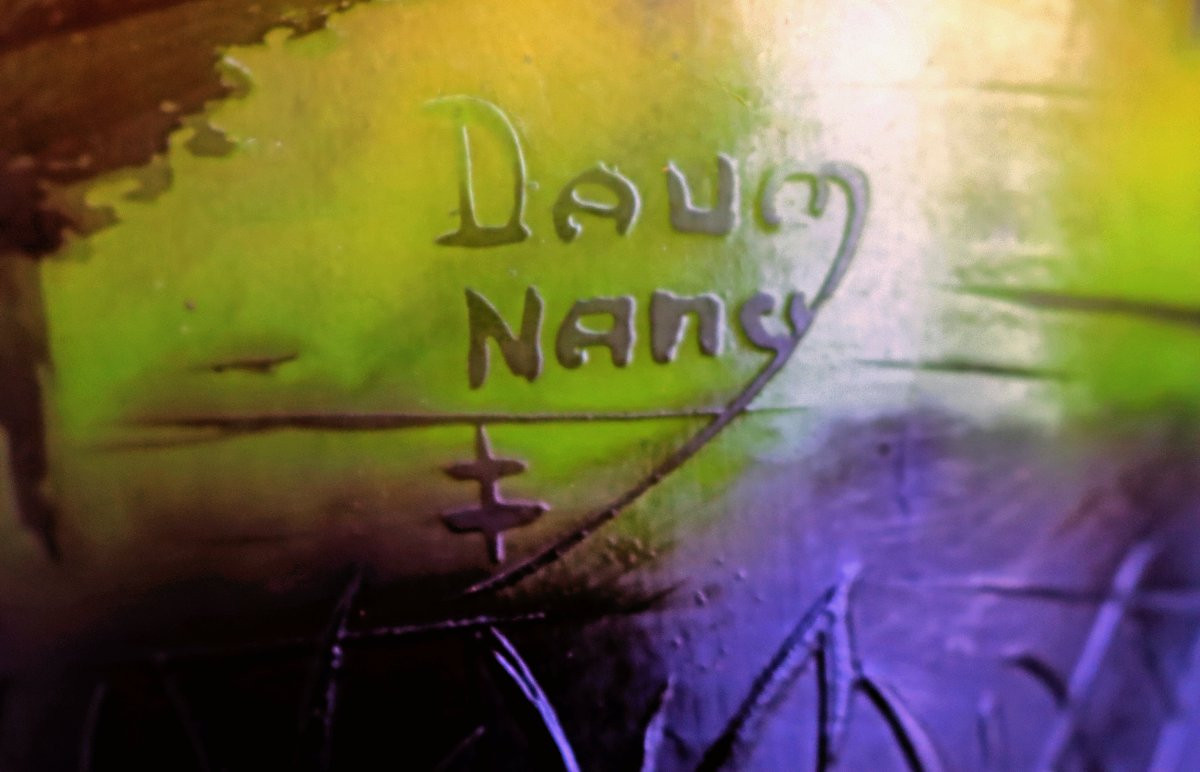 Daum Nancy Vase 1900 Impressionist Landscape-photo-2