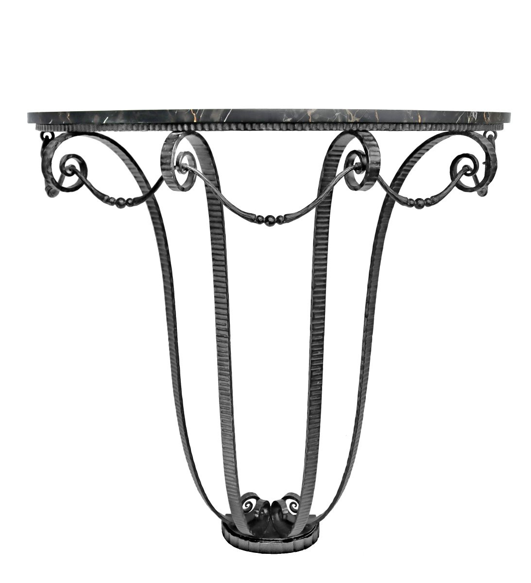 Art Deco Wrought Iron Console -photo-2