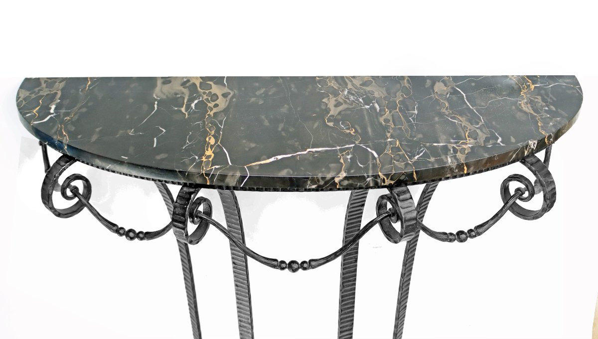 Art Deco Wrought Iron Console -photo-1