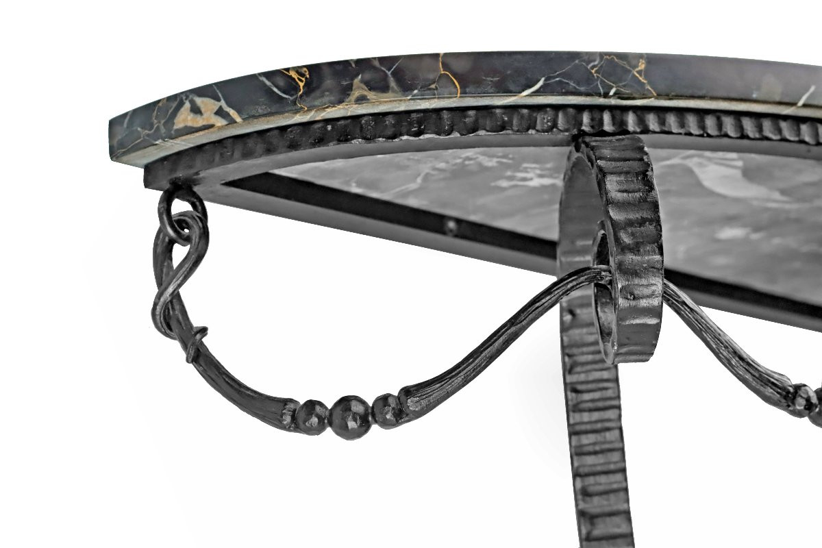 Art Deco Wrought Iron Console -photo-3