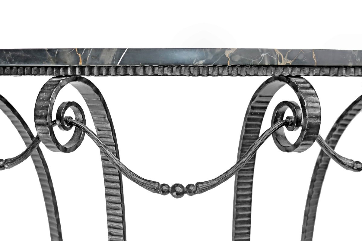Art Deco Wrought Iron Console -photo-4
