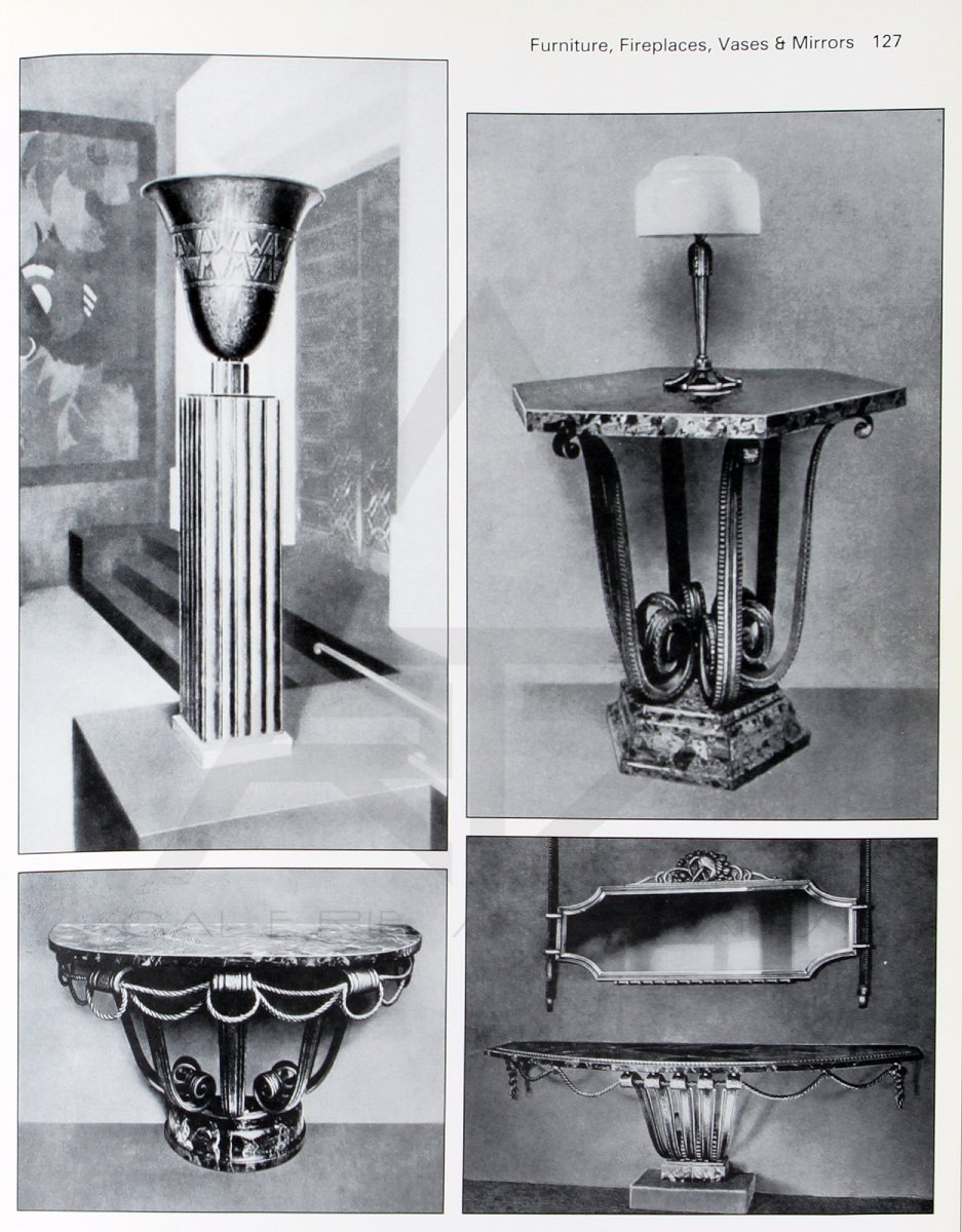 Art Deco Wrought Iron Console -photo-7