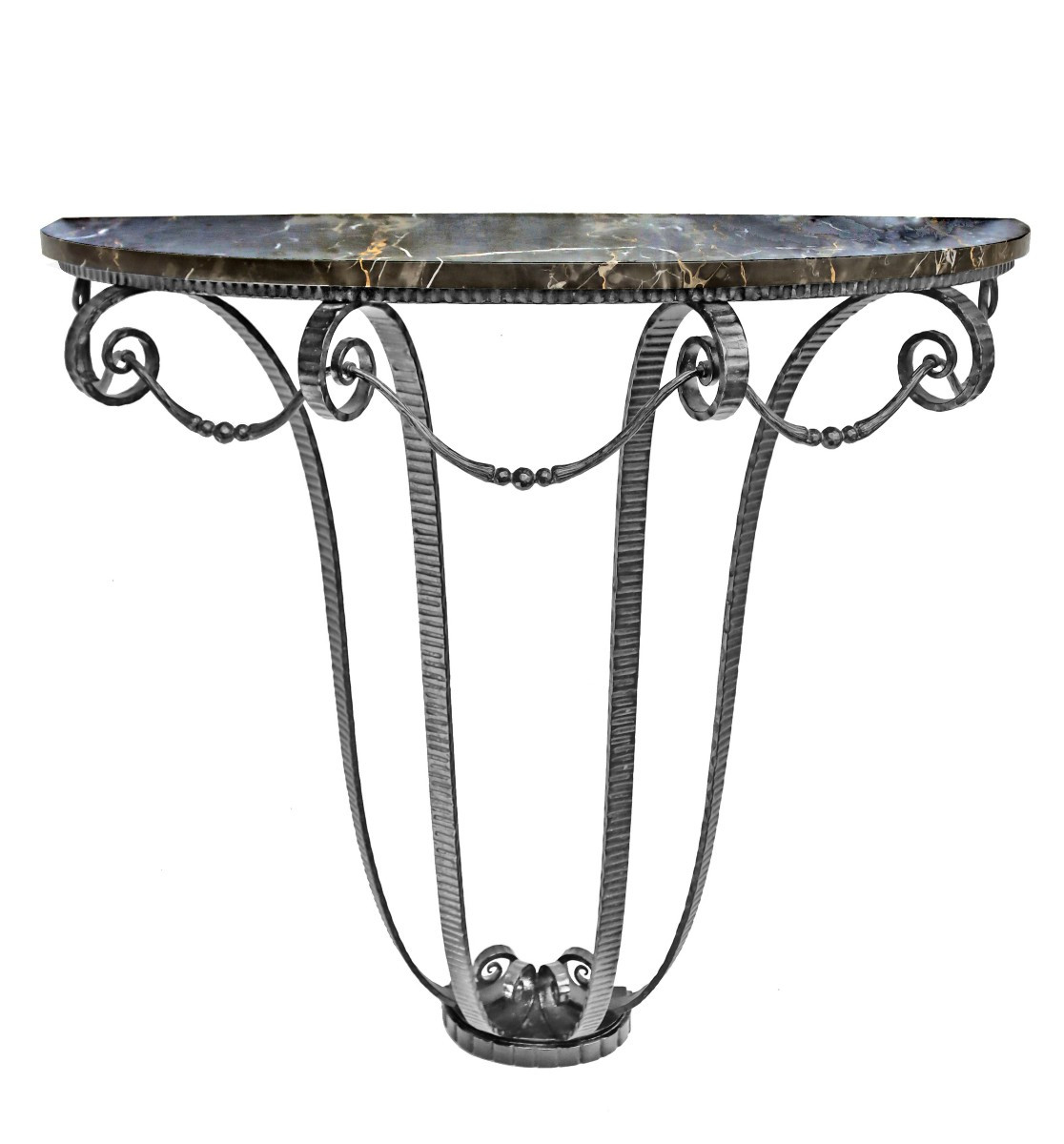 Art Deco Wrought Iron Console 