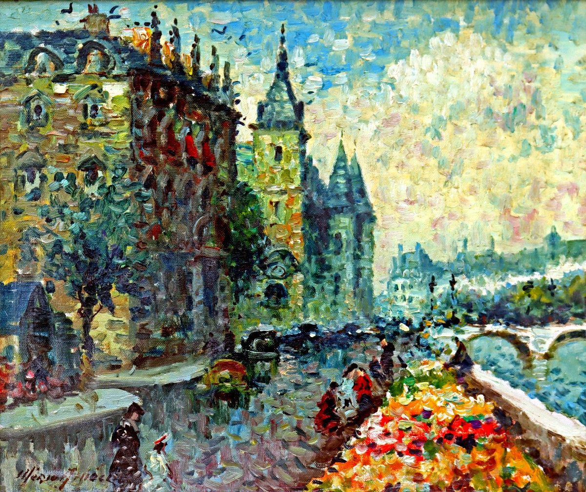 Ameglio Mério (1897-1970) Paris, île De La Cité Impressionniste-photo-2