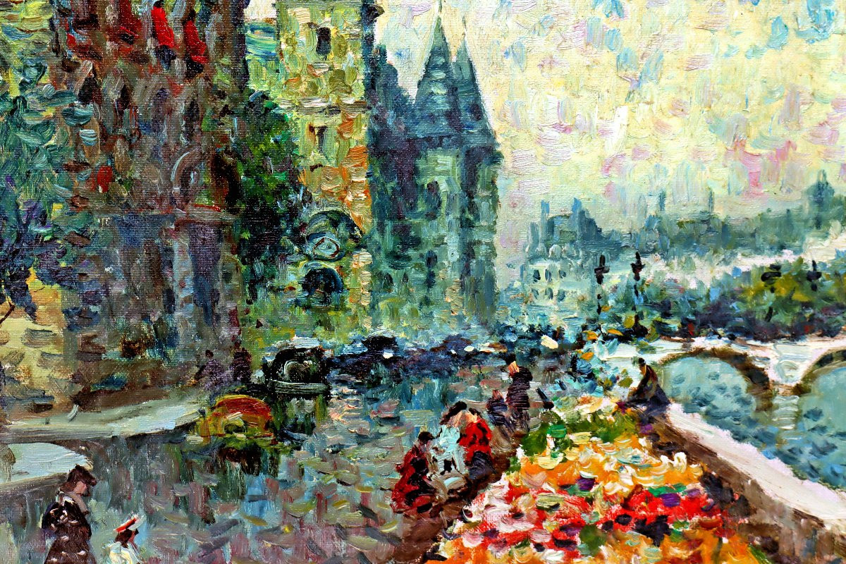 Ameglio Mério (1897-1970) Paris, île De La Cité Impressionniste-photo-4