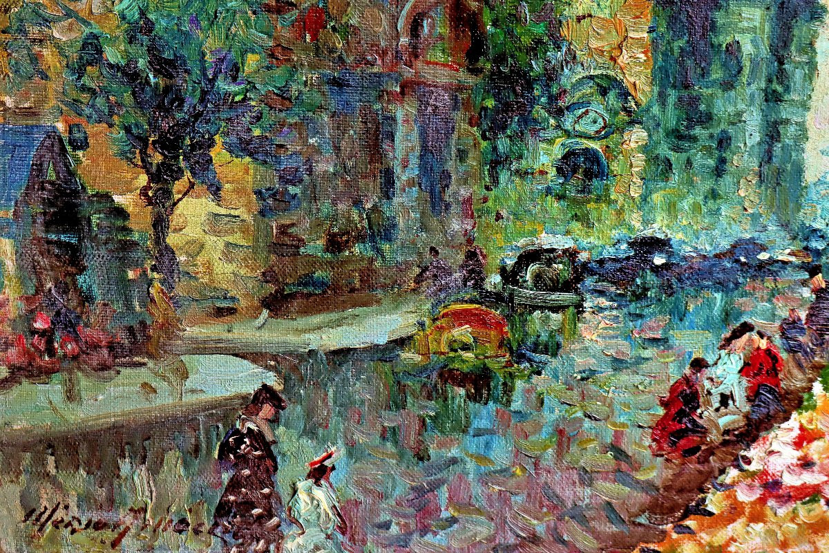 Ameglio Mério (1897-1970) Paris, île De La Cité Impressionniste-photo-3