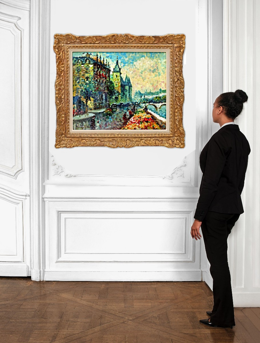 Ameglio M&eacute;rio (1897-1970) Paris Ile de la Cit&eacute; Impressionniste-photo-8