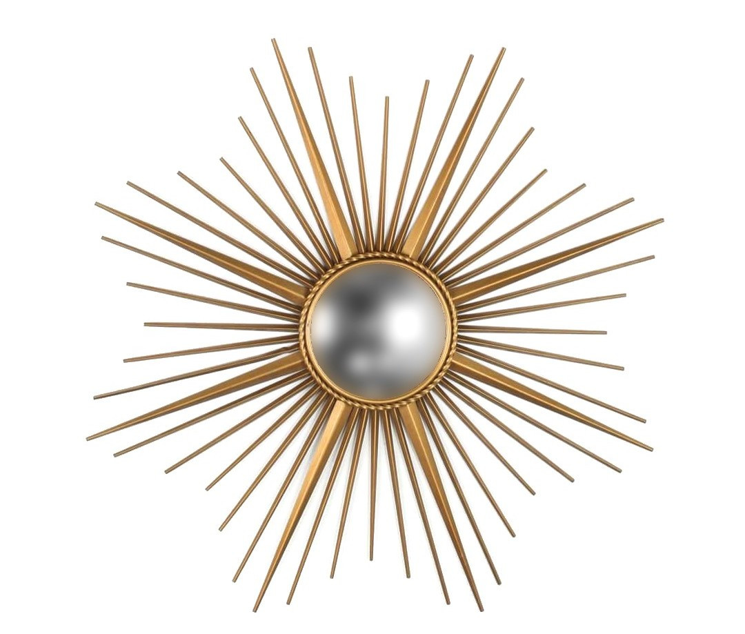 Chaty - Vallauris Grand Miroir Soleil 1950