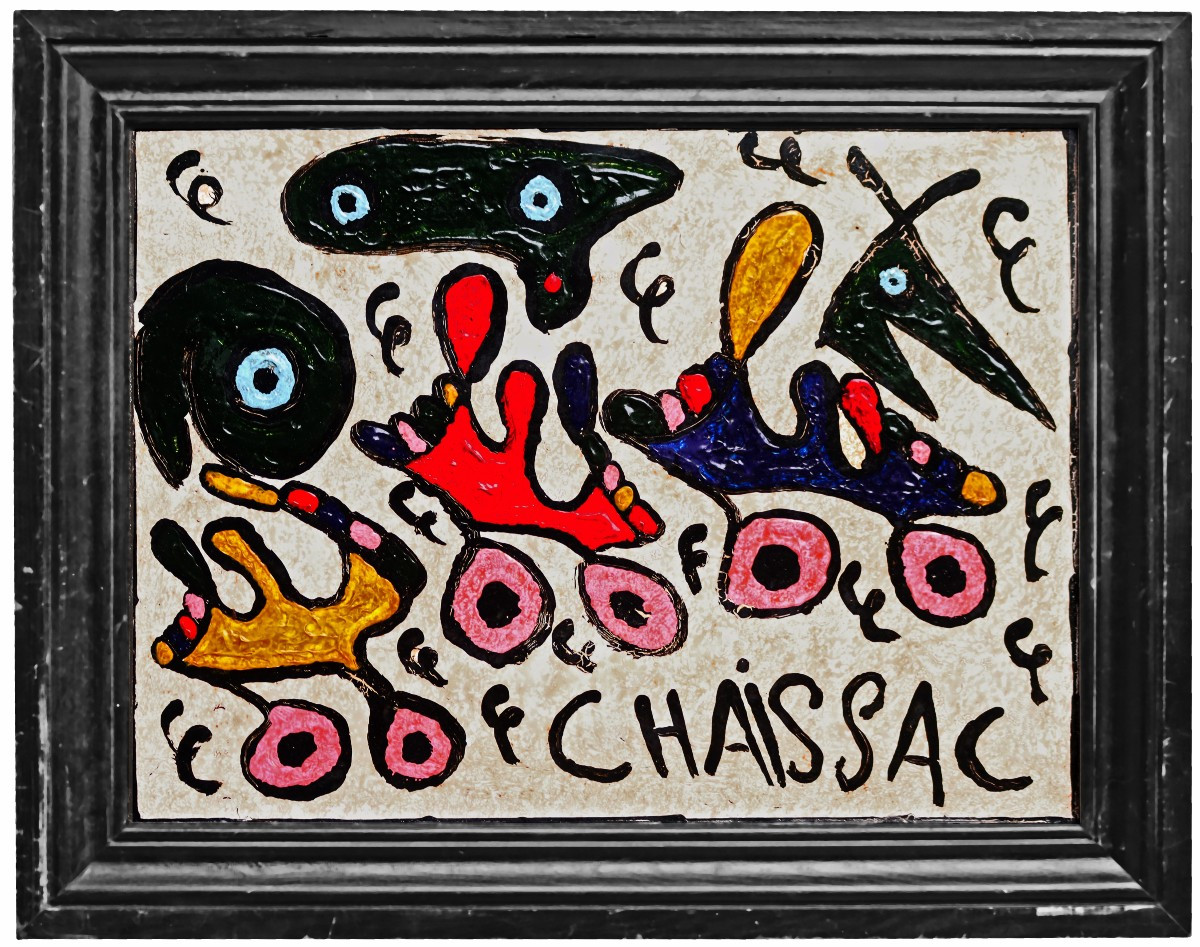 Gaston Chaissac (1910-1964) Ripolin On Masonite