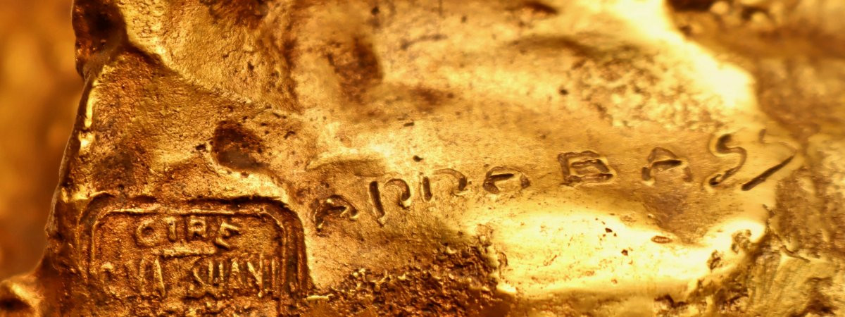 Anna Bass (1876-1961) Valsuani Foundry - Art Deco Dancer In Gilded Bronze--photo-8