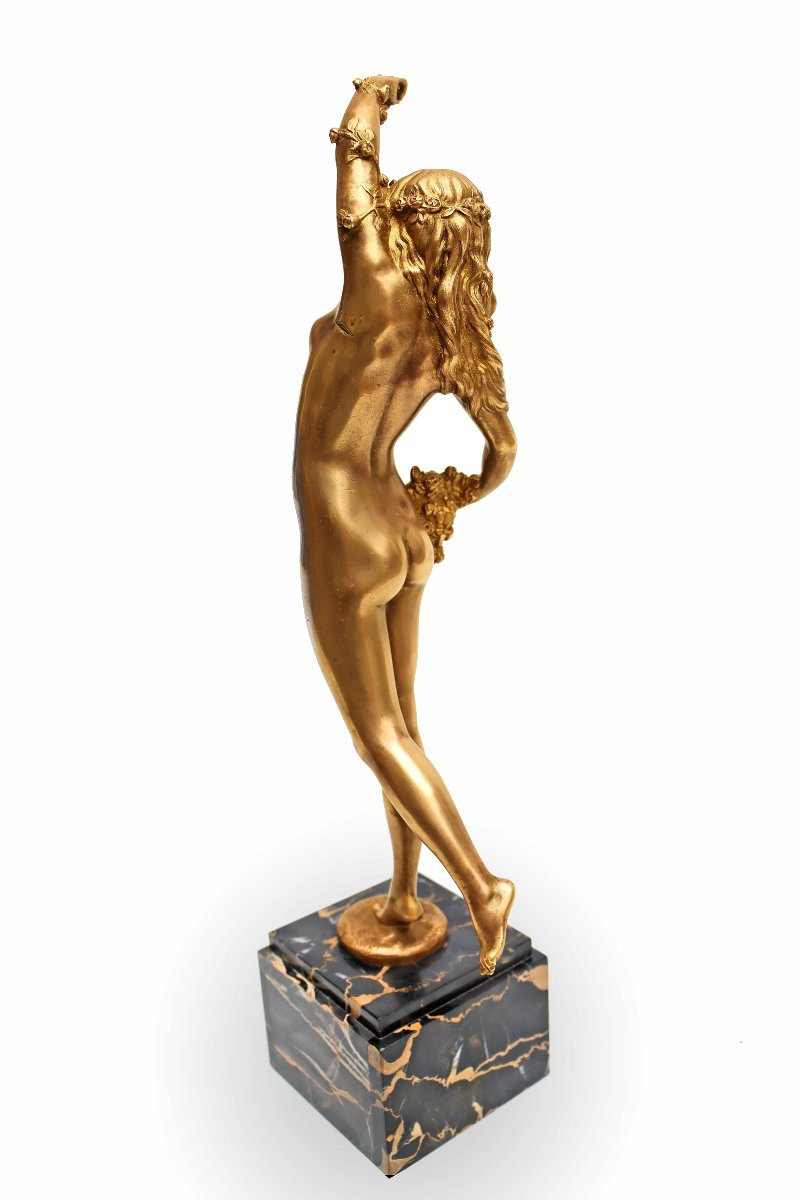 René Paul MARQUET (1875-1939) Bronze Danseuse Pomone Art Déco -photo-3