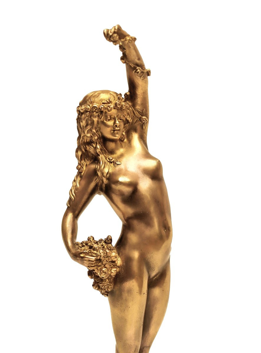 René Paul MARQUET (1875-1939) Bronze Danseuse Pomone Art Déco -photo-4