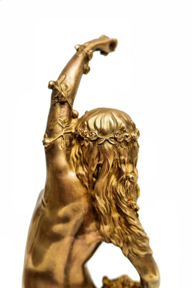 René Paul MARQUET (1875-1939) Bronze Danseuse Pomone Art Déco -photo-4