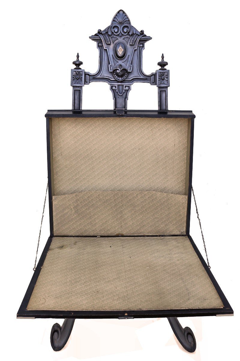 Secretary Desk, Love Letter Style, Easel-shaped, Napoleon III Era-photo-2