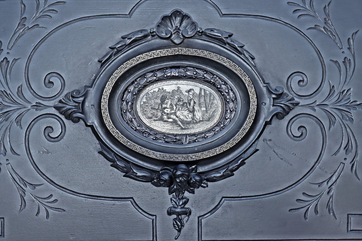 Secretary Desk, Love Letter Style, Easel-shaped, Napoleon III Era-photo-3