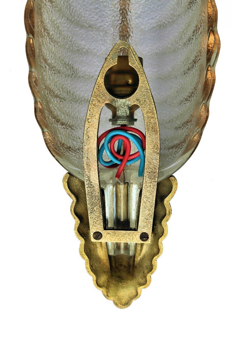 Paire d'Appliques Art Déco signées Ezan-photo-6