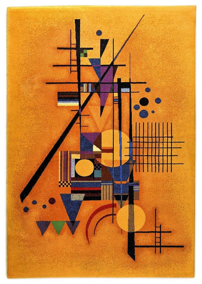 Large Art Deco Carpet Wassily Kandinsky (1866-1944)-photo-2