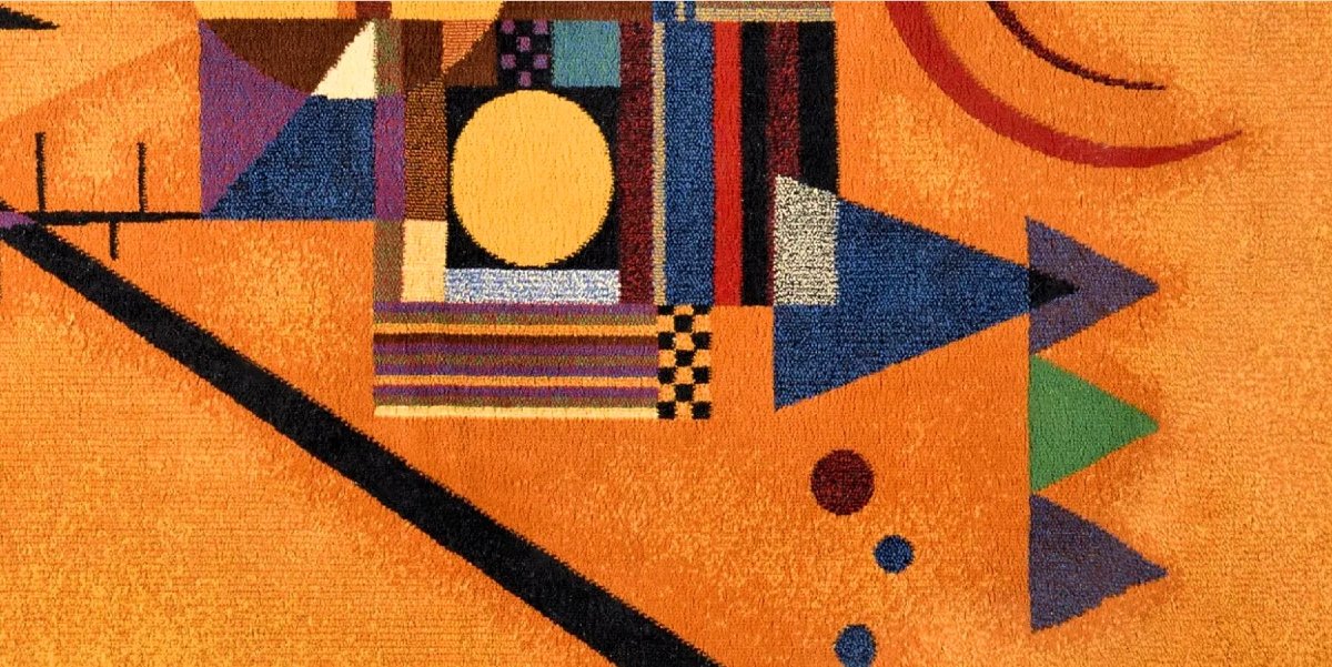 Large Art Deco Carpet Wassily Kandinsky (1866-1944)-photo-4