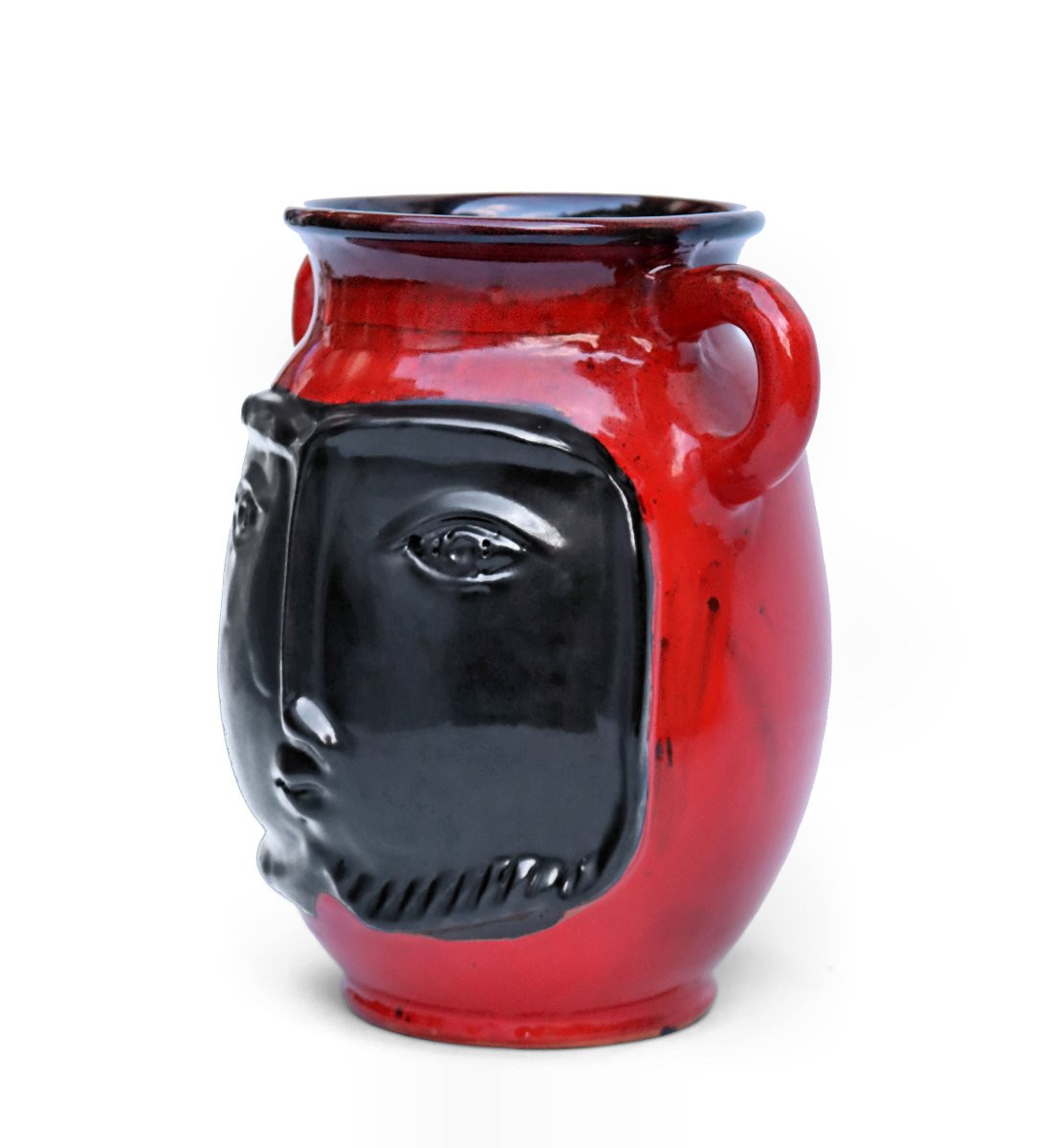 CLOUTIER Jean (né en 1930) & Robert (1930-2008) Vase Sculpture Anthropomorphe-photo-2